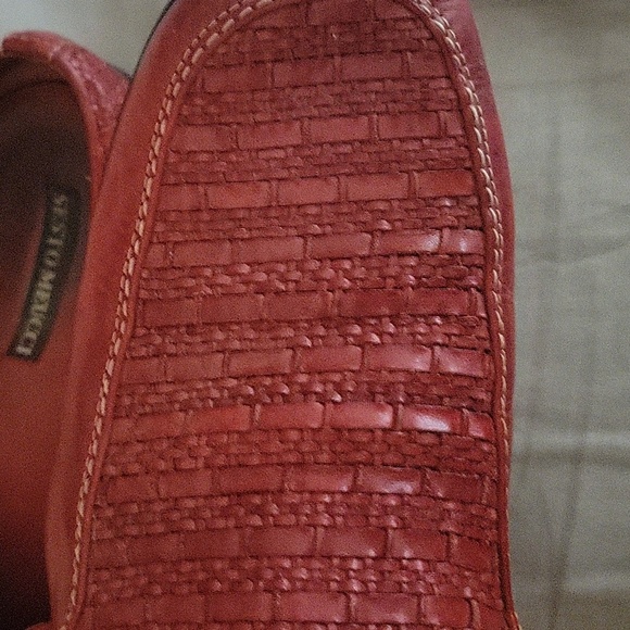 Sesto Meucci Made in Italy Red Leather Loafers - Picture 5 of 7